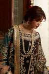 03-Piece Heavy Embroidered Embellished Organza Gharara Set - Ready To Wear