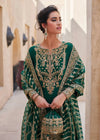 03-Piece Embroidered Korean Silk With Heavy Organza Dupatta - Ready To Wear