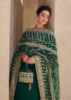 03-Piece Embroidered Korean Silk With Heavy Organza Dupatta - Ready To Wear