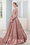 Dusty Mauve Pink: Net Heavy Bridal Gown Suit | Ready To Wear