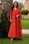 Embroidered Lawn Suit ( Maxi Style ) With Chiffon Dupatta | Ready To Wear