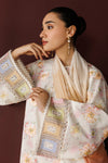 3 Piece Lawn Suit With Silk Dupatta | Ready To Wear