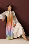 3 Piece Lawn Suit With Silk Dupatta | Ready To Wear