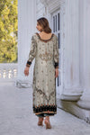 03-Piece Copper Embellishment Suit - Ready To Wear