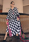 03-Piece Printed Lawn Suit With Embroidery - Ready To Wear