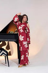Satin Silk 3-Piece Printed Suit with Shamooz Silk Shawl | Ready to Wear