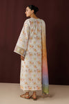 3 Piece Lawn Suit With Silk Dupatta | Ready To Wear