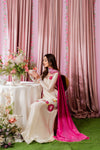 Embroidered Shamoze Silk Pearl Work 3-Piece Suit | Ready To Wear