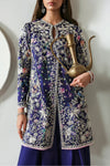03- Piece Stitched Floral Printed Silk Suit - Ready To Wear
