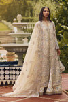03-Piece Embroidered Hand Embellished With Organza Dupatta - Ready To Wear