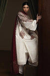 Ivory Kashmiri: Embroidered Lawn Long Kurta | Ready To Wear