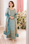 03-Piece Chiffon Suit With Embroidery & Adda Work - Ready To Wear