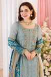 03-Piece Chiffon Suit With Embroidery & Adda Work - Ready To Wear