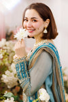 03-Piece Chiffon Suit With Embroidery & Adda Work - Ready To Wear