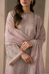 Pastel Blush: Heavy Embroiderd Chiffon Suit | Ready To Wear