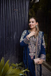 3 Piece Stitched Velvet Suit - Ready To Wear