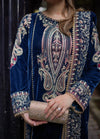 3 Piece Stitched Velvet Suit - Ready To Wear