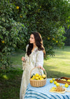 03-Piece Embroidered Lawn Suit With Jacquard Dupatta | Ready To Wear