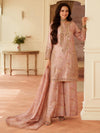 03-Piece Embroidered Lawn Suit With Chiffon Dupatta | Ready To Wear