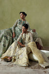 03-Piece Embroidered Hand Embellished With Organza Dupatta - Ready To Wear