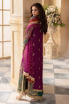 03-Piece Organza Suit With Embroidery - Ready To Wear