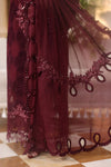 03-Piece Chiffon Suit With Embroidery - Ready To Wear