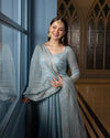 Luxury Embroidered Net Maxi 3-Piece Suit with Net Dupatta | Ready to Wear