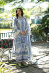 3 Piece Lawn Suit With Chiffon Dupatta | Ready To Wear