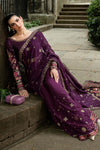 03-Piece Embroidered Chiffon Saree - Ready To Wear