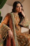 Rust Royalty: Embroidered Chiffon Suit With Net Dupatta | ready to wear
