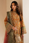 Rust Royalty: Embroidered Chiffon Suit With Net Dupatta | ready to wear