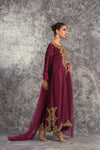03-Piece Sheesha Silk With Embroidery - Ready To Wear