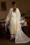 03-Piece Printed Lawn Suit With Chiffon Dupatta - Ready To Wear