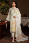 03-Piece Printed Lawn Suit With Chiffon Dupatta - Ready To Wear