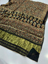 Pure Gujji silk Ajrak And Chunri Hand work Full Size Dupatta With Paltawa