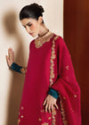Royal Elegance – Premium Raw Silk Embroidered 3-Piece Suit | Ready To Wear