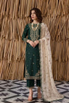 03-Piece Chiffon Suit With Embroidery | Ready To Wear