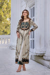 03-Piece Copper Embellishment Suit - Ready To Wear