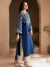 Elegant Embroidered Egyptian Cotton 3-Piece Suit with Chiffon Dupatta | Ready to Wea