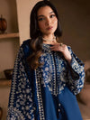 Elegant Embroidered Egyptian Cotton 3-Piece Suit with Chiffon Dupatta | Ready to Wea