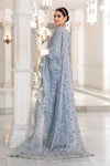 Embroidered Net Saree with 3D Floral Handwork | Ready To Wear