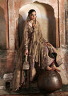 03-Piece Heavy Embroidered Korean Rawsilk With Chiffon Dupatta - Ready To Wear