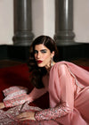 Evara Blush Pink Embroidered Raw Silk Ready-to-Wear Formal Suit