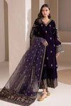 03-Piece Velvel Micron Suit With Embroidery | Ready To Wear